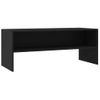 Mueble Para Tv Madera Contrachapada Negro100x40x40 Cm