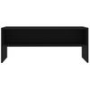 Mueble Para Tv Madera Contrachapada Negro100x40x40 Cm