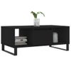 Mesa De Centro Madera Contrachapada Negro 90x50x36,5 Cm