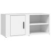 Mueble Para Tv Madera Contrachapada Blanco 80x31,5x36 Cm