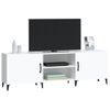 Mueble Para Tv Madera De Ingeniería Blanco 150x30x50 Cm
