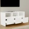 Mueble Para Tv Madera Contrachapada Blanco 102x37,5x52,5 Cm