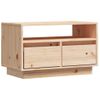 Mueble De Tv De Madera Maciza De Pino 60x35x37 Cm