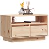 Mueble De Tv De Madera Maciza De Pino 60x35x37 Cm