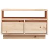 Mueble De Tv De Madera Maciza De Pino 60x35x37 Cm