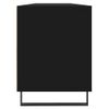 Mueble De Tv Madera Contrachapada Negro 150x30x44,5 Cm