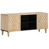 Mueble De Tv Madera Maciza De Mango 105x33x46 Cm