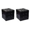 Taburetes Cubo Negros