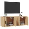 Muebles Para Tv De Pared 2 Unidades Roble Sonoma 57x34,5x40 Cm