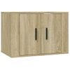 Muebles Para Tv De Pared 2 Unidades Roble Sonoma 57x34,5x40 Cm