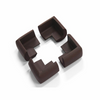 Pack De 4 Cubre Esquinas Para Muebles Y Mesas En Color Marrón Chocolate  Segurbaby