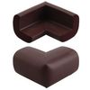 Pack De 4 Cubre Esquinas Para Muebles Y Mesas En Color Marrón Chocolate  Segurbaby