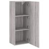 Mueble Tv De Pared Madera Ingeniería Gris Sonoma 40,5x30x102 Cm