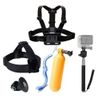 Super 4 En 1 Accesorios Para Vídeo Cámara Accesorio Para Gopro Hero 4 3+ 3 2 1, Kit De Accesorios Para Sj4000 Sj5000 Sj6000, Accesorios De La Cámara De Acción Para Xiaomi Yi En Paracaidismo Natación Remo Surf Esquí Escalada Correr Montar En Bicicle