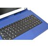Funda Con Teclado Extraíble En Español (incluye Letra Ñ) Para Tablet Bq Aquaris M10 / Bq Edison 3 / Woxter Qx105-103 / Samsung Galaxy Tab A 9.7" / Etc Etc Color Azul