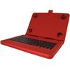 Theoutlettablet® Funda Para Tablet Con Teclado Extraible , Incluye La Tecla "ñ" Con Conexión Type-c ( Compruebe La Conexión De Su Tablet) Color Rojo