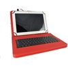 Theoutlettablet® Funda Para Tablet Con Teclado Extraible , Incluye La Tecla "ñ" Con Conexión Type-c ( Compruebe La Conexión De Su Tablet) Color Rojo