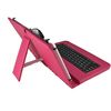 Theoutlettablet® Funda Con Teclado Extraíble En Español (incluye Letra Ñ) Para Bq Aquaris M10 / Bq Edison 3 / Wolder Mitab 10.1" / Woxter 10.1" / Samsung Galaxy Tab A 10.1"  Color Fucsia