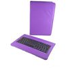 Theoutlettablet® Funda Con Teclado Extraíble En Español (incluye Letra Ñ) Para Bq Aquaris M10 / Bq Edison 3 / Wolder Mitab 10.1" / Woxter 10.1" / Samsung Galaxy Tab A 10.1" Color Morado