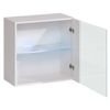 Mueble Colgante Modelo Berit Ld 60x60 En Color Negro Con Led