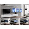 Mueble Colgante Modelo Berit Ld 60x60 En Color Negro Con Led