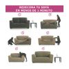 10xdiez Funda Sofa 3 Plazas Glamour | (granate  )