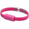 Theoutlettablet® Pulsera Micro Usb Cable Cargador De Datos De Carga De Sincronización Para El Teléfono (rosa Fucsia)