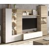 Mueble De Tv Salón Comedor Rustik Modular Estilo Moderno Color Naturale Y  Pizarra 258x186x42 Cm con Ofertas en Carrefour