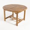 Mesa Para Jardín Extensible 120/180 Cm De Madera Teca Grado A | Redonda