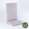 Pack De 2 Cojines Para Sillones Reclinables Color Lux Arena | Repelente Al Agua Y Desenfundable | Tamaño 114x48x5 Cm