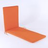 Cojín Color Naranja Para Tumbona De Exterior | Repelente Al Agua | Desenfundable | Tamaño 196x60x5 Cm