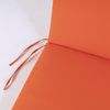 Cojín Color Naranja Para Tumbona De Exterior | Repelente Al Agua | Desenfundable | Tamaño 196x60x5 Cm