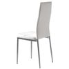 Pack 2 Sillas Corpa Estilo Moderno Color Blanco Patas Gris Metal Comedor Salón 98x47x42