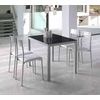 Pack 4 Sillas Color Blanco Cocina Costa Estilo Moderno Comedor Patas Gris 86x47x41