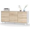 Conjunto Salón Comedor Estilo Moderno Mueble Modular Televisión Mesa Centro Elevable Aparador