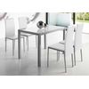 Pack 4 Sillas Saona Blanco Polipiel Estilo Contemporaneo Comedor Salon Cocina Modernas 97x51x42