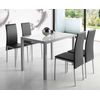 Pack 2 Sillas Saona Negro Comedor Cocina Estilo Contemporaneo Polipiel Salon Modernas 97x51x42