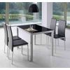 Pack 2 Sillas Saona Negro Comedor Cocina Estilo Contemporaneo Polipiel Salon Modernas 97x51x42