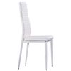 Pack 4 Sillas Blanco Clady Modenas Salon Cocina Estilo Contemporaneo Polipiel Comedor 98x47x41