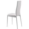 Pack 4 Sillas Blanco Clady Modenas Salon Cocina Estilo Contemporaneo Polipiel Comedor 98x47x41