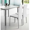 Pack 2 Sillas Blanco Saona Elegantes Estilo Contemporaneo Polipiel Comedor Salón Cocina  97x51x42