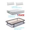 Pack Colchon Flex Dormilon Civic 135x182 + Somier Con Patas+ 2 Almohadas Hipoalergenicas