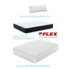 Pack Colchon Flex Dormilon Town Pocket 90x190 +  Canape Abatible Reforzado Blanco + Almohada Hipoalergenica