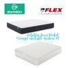 Pack Colchon Flex Dormilon Town Pocket 105x190 +  Canape Abatible Reforzado Blanco + Almohada Hipoalergenica