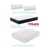 Pack Colchon Flex Dormilon Town Pocket 135x190 +  Canape Abatible Reforzado Blanco + 2 Almohadas Hipoalergenicas