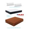 Pack Colchon Flex Dormilon Town Pocket 135x190 +  Canape Abatible Reforzado Cerezo + 2 Almohadas Hipoalergenicas