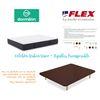 Pack Colchon Flex Dormilon Urban Visco 80x200 + Base Tapizada Reforzada + Almohada Hipoalergenica