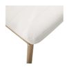 Pack 2 Sillas Comedor Blanco Polipiel Estructura Metalica Efecto Madera Estilo Moderno 98x42x48 Cm