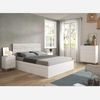 Conjunto muebles habitacion nordico blanco 150cm (cabecero+2mesitas+cama+ comoda)