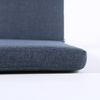 Pack 4 Cojines Para Tumbona De Exterior Olefin Color Azul, No Pierde Color, Desenfundable, Tamaño 196x60x5 Cm